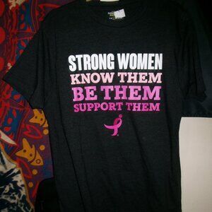 strong women be them support them know them new 2025 L tee - real female rights